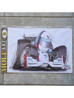 Honda Gil De Ferran Valvoline IndyCar Racing Art Print David Harvey Mole Art